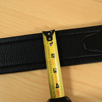 Walker and Williams WWG-106 Wine Red Leather Guitar Strap