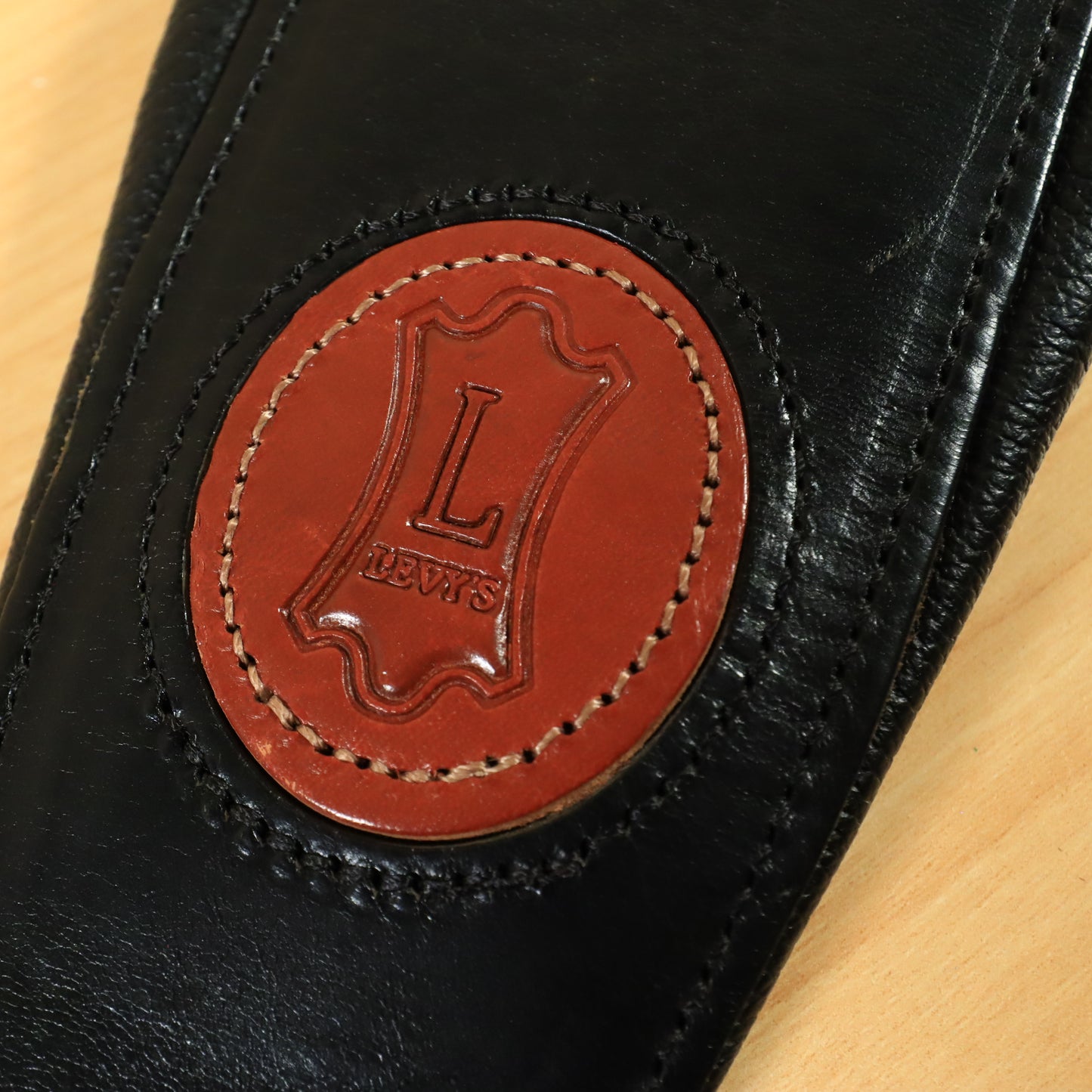 Levy's MSS1 Veg Tan Leather Guitar Strap 3" Bass