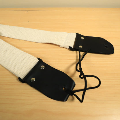 Henry Heller Nylon Woven Guitar Strap - White