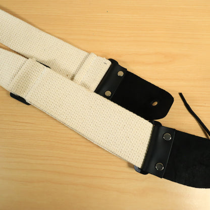 Henry Heller Nylon Woven Guitar Strap - White