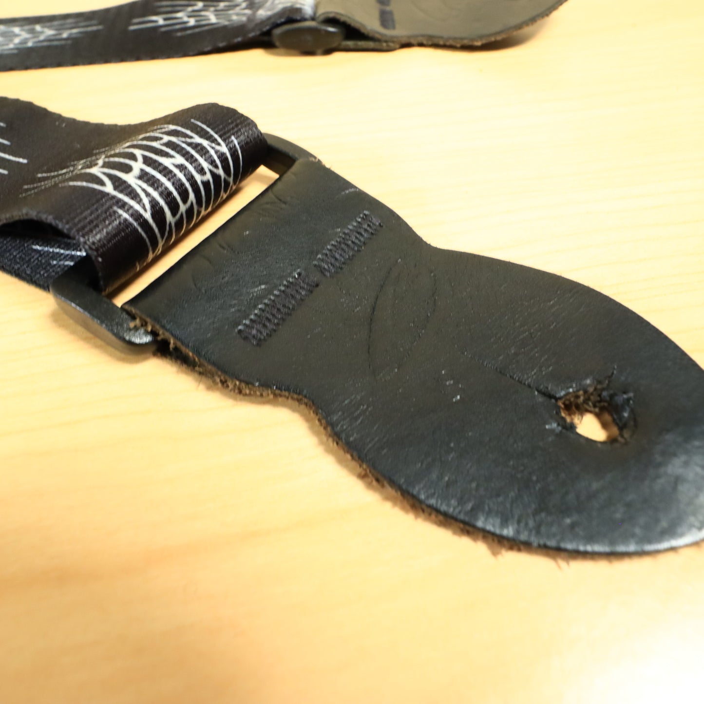 Spider Web Skull Webbing Guitar Strap