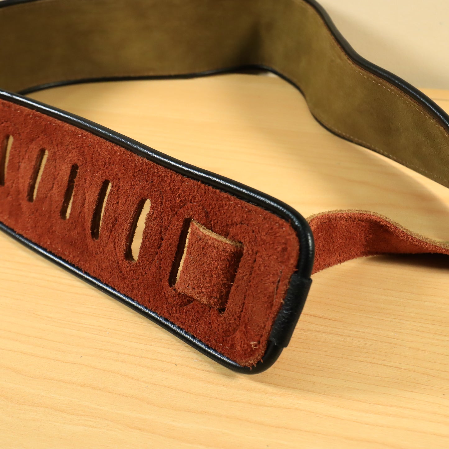 Levy's MSS3EP Embossed Suede Guitar Strap - Box Tribal