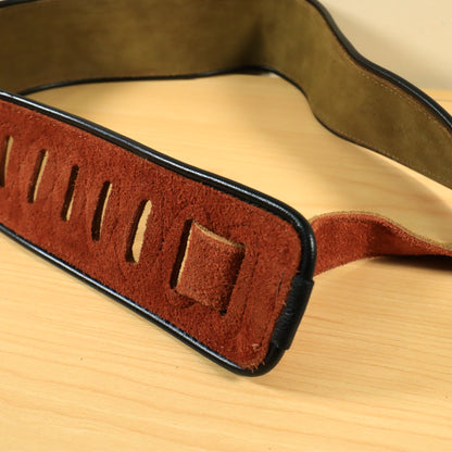 Levy's MSS3EP Embossed Suede Guitar Strap - Box Tribal