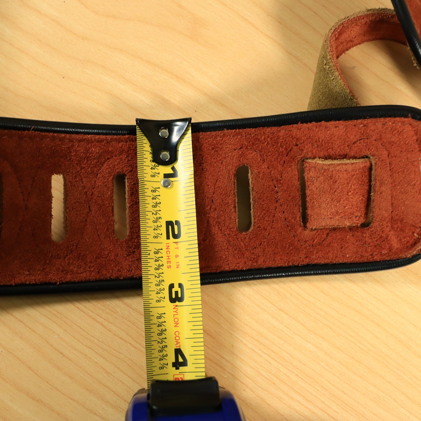 Levy's MSS3EP Embossed Suede Guitar Strap - Box Tribal