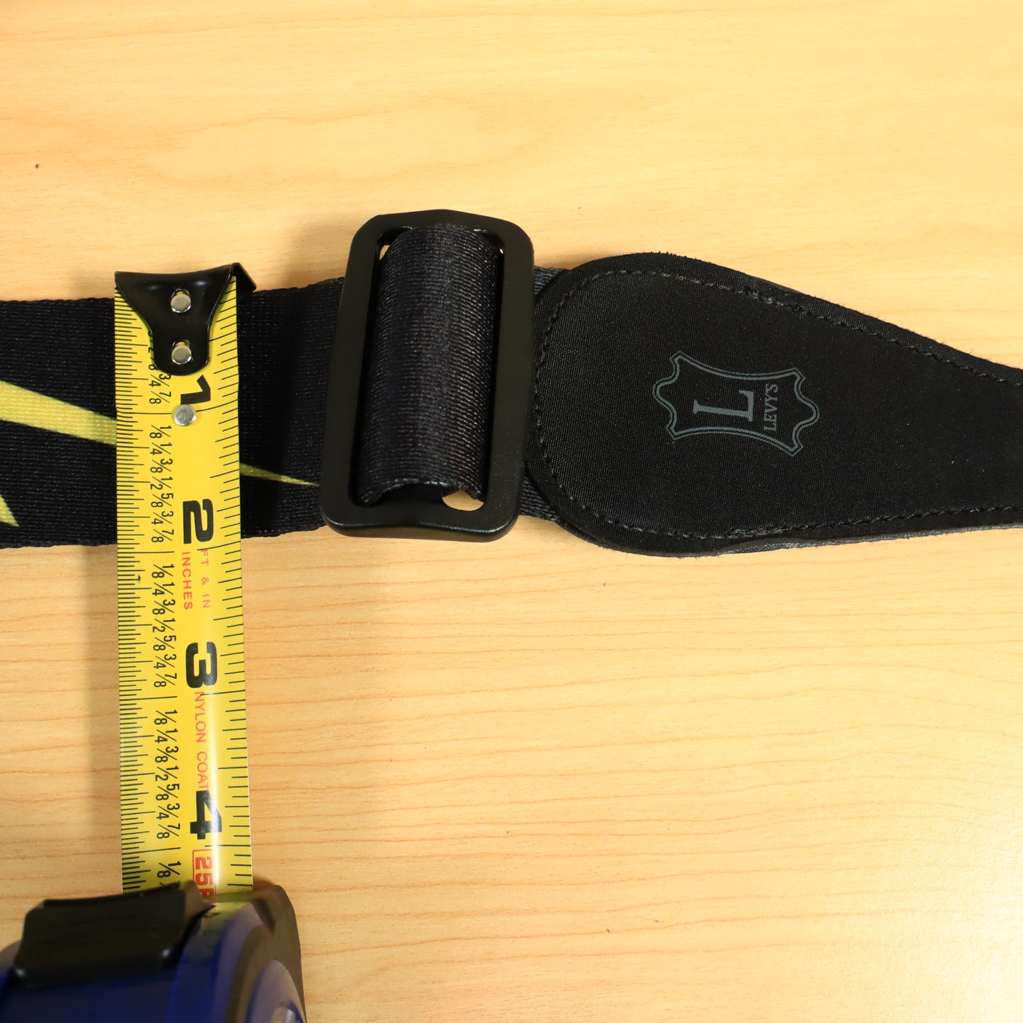 Levy's Guitar/Bass Strap Yellow Lightning