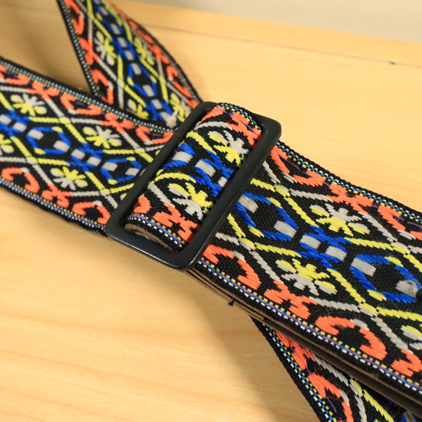 Vintage Woven Hootenanny Hippie Guitar Strap 60s 70s