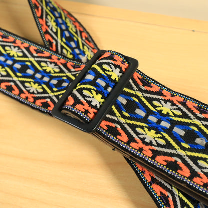 Vintage Woven Hootenanny Hippie Guitar Strap 60s 70s
