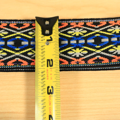 Vintage Woven Hootenanny Hippie Guitar Strap 60s 70s