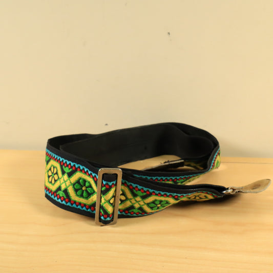 Vtg Hippie Hootenanny Woven Guitar Strap Made in Japan