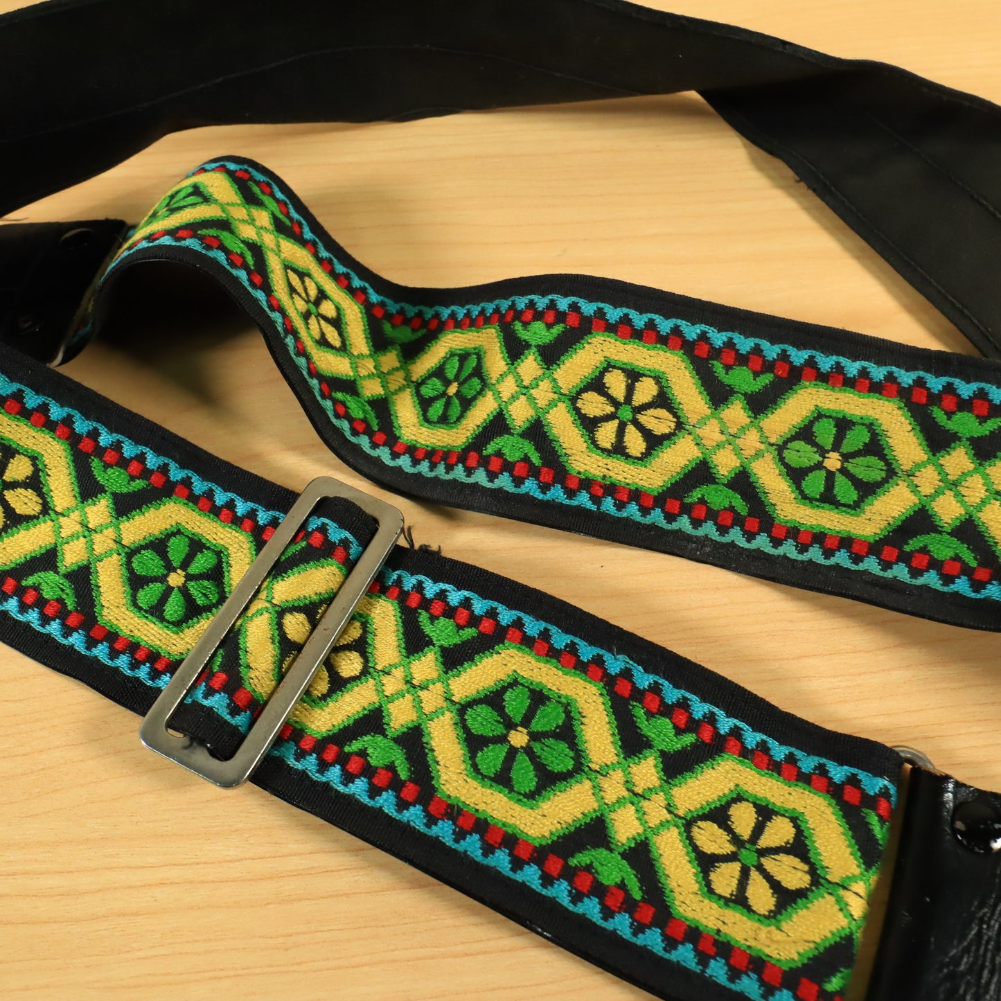 Vtg Hippie Hootenanny Woven Guitar Strap Made in Japan