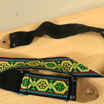 Vtg Hippie Hootenanny Woven Guitar Strap Made in Japan