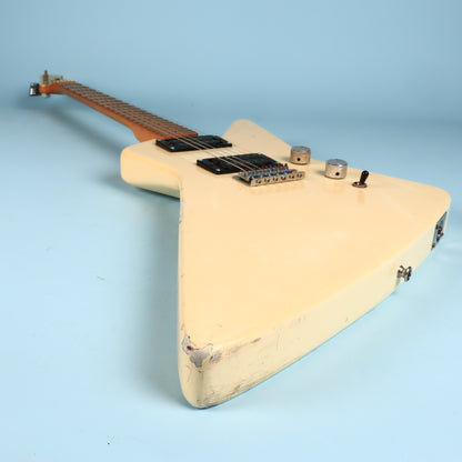 Hondo Deluxe Series 780 Explorer White Electric Guitar