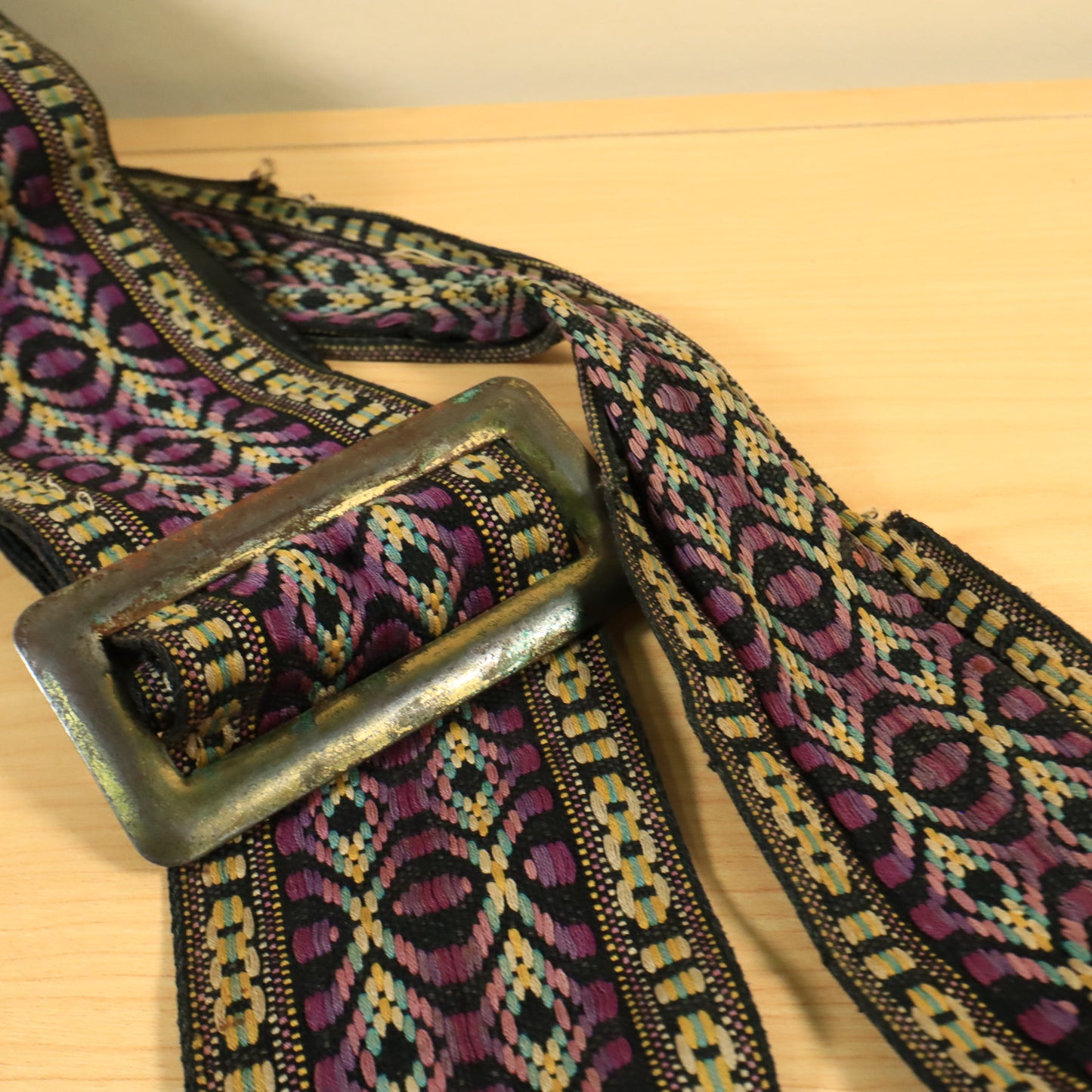 HIPPIE 3" Cobain Dylan Hootenanny Bass GUITAR STRAP USA Woven