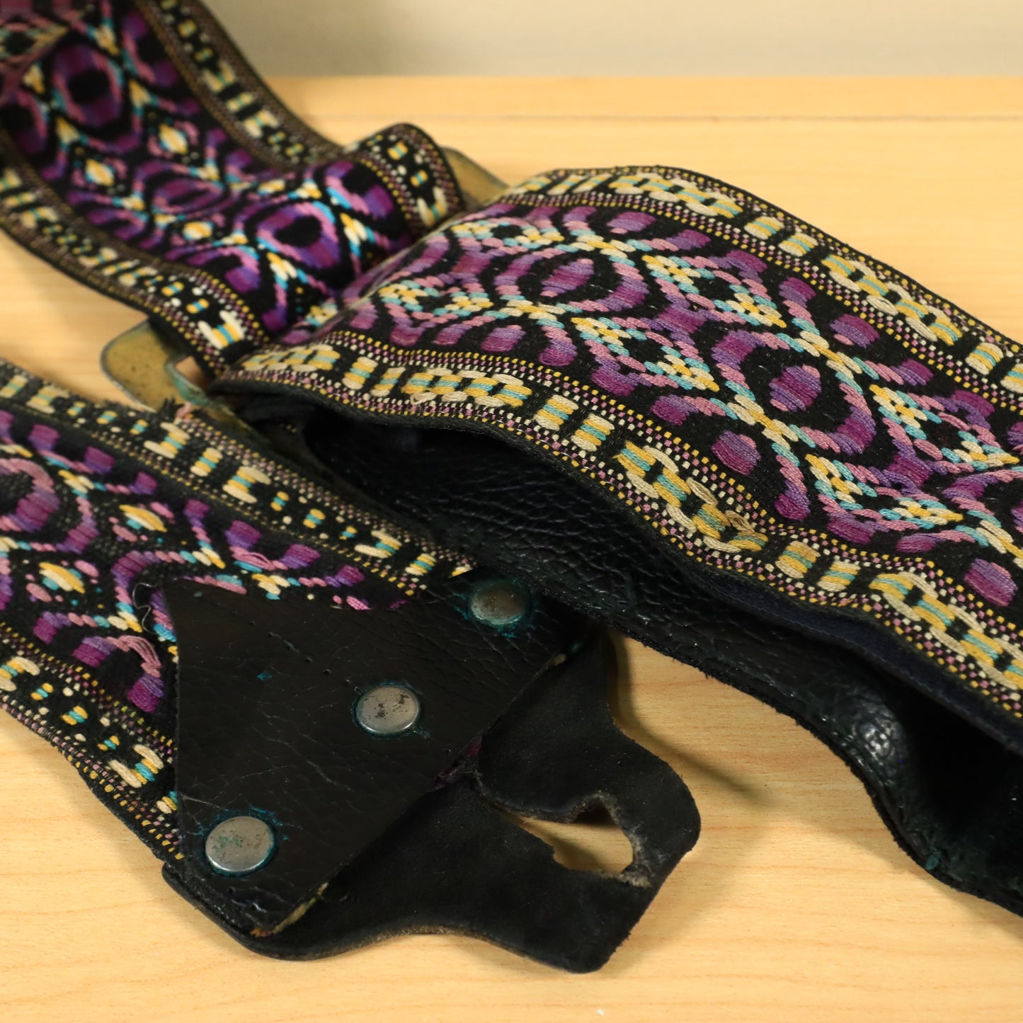 HIPPIE 3" Cobain Dylan Hootenanny Bass GUITAR STRAP USA Woven