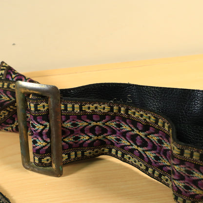 HIPPIE 3" Cobain Dylan Hootenanny Bass GUITAR STRAP USA Woven