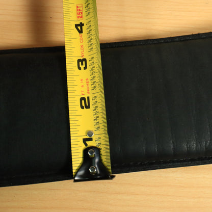 LM X-Clef Ropemaker Leather 3" Black Padded Bass Strap