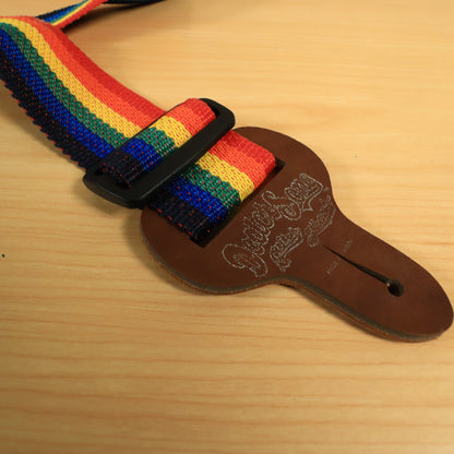 Vtg Doctor Song by Silver Eagle Rainbow Guitar Strap Made in USA