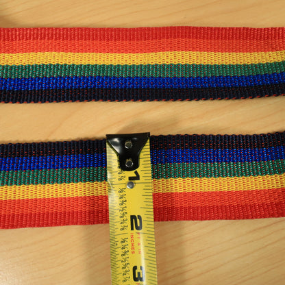 Vtg Doctor Song by Silver Eagle Rainbow Guitar Strap Made in USA