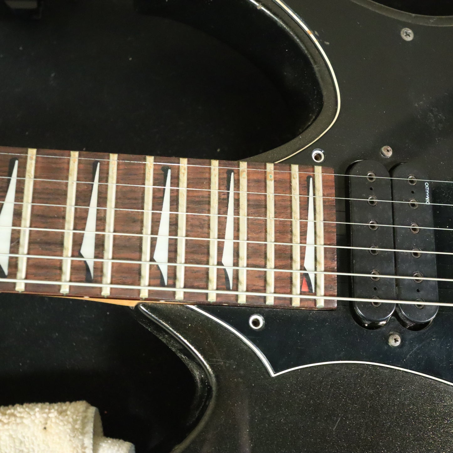Heartfield Fender Talon Electric Guitar Black Chopped Headstock