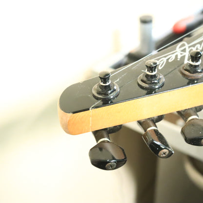 Heartfield Fender Talon Electric Guitar Black Chopped Headstock