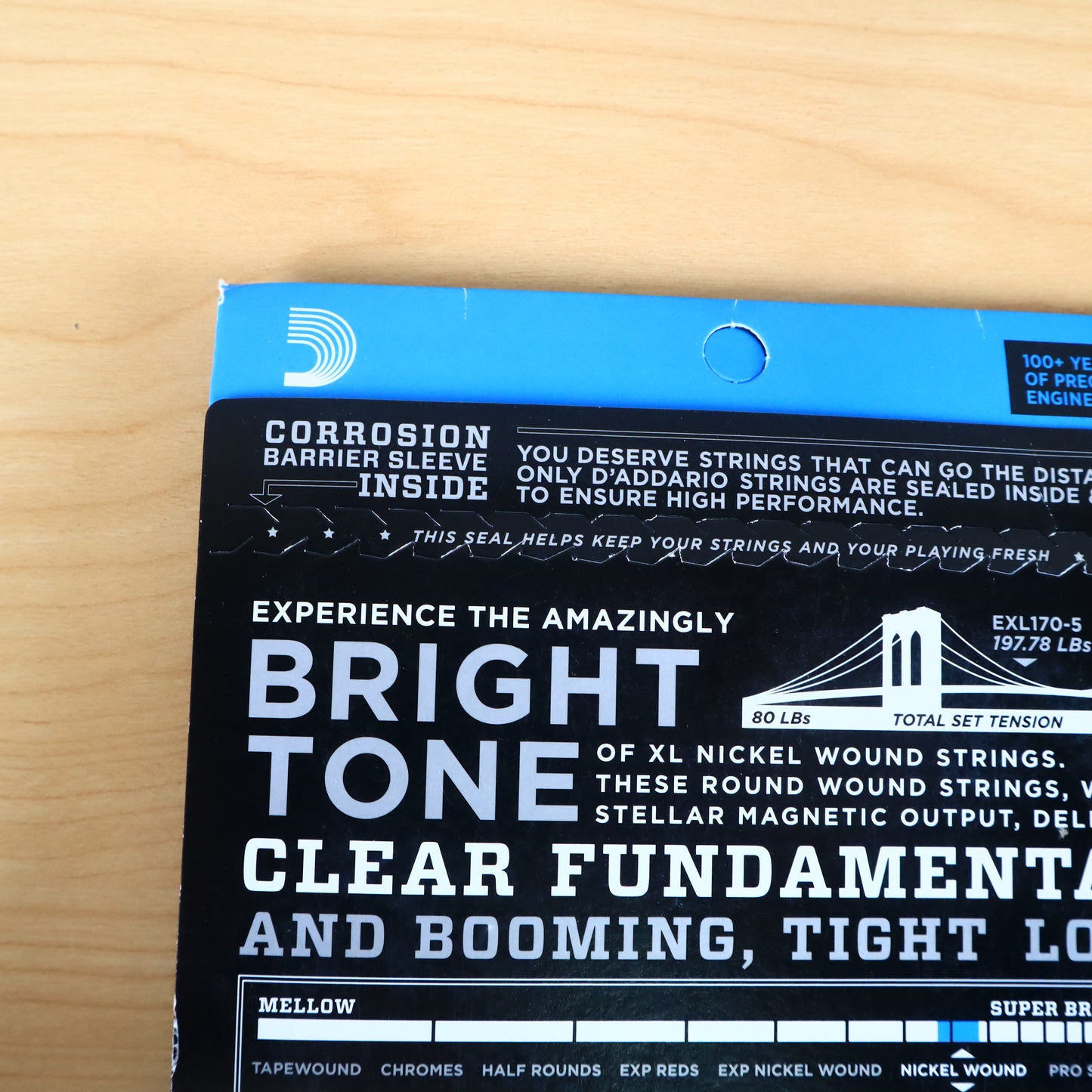 (6 LOT) D'Addario EXL 170-5 5 String Bass Guitar Set Regular Light 45-130