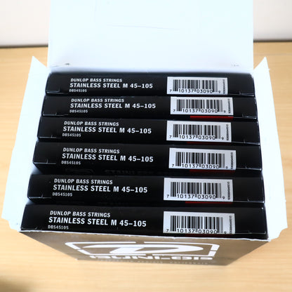 (6 PACK) Dunlop DBS45105 Bass Strings Stainless Steel M 45-105