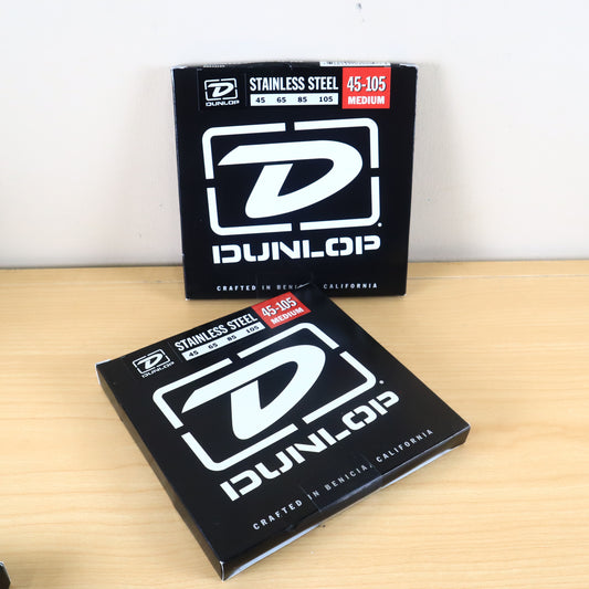 (2 PACK) Dunlop DBS45105 Bass Strings Stainless Steel M 45-105