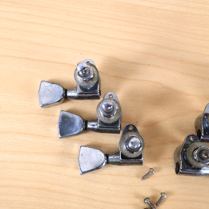 Vintage 1972 Gibson Embossed Logo Chrome Tuners Les Paul ES SG 1970's