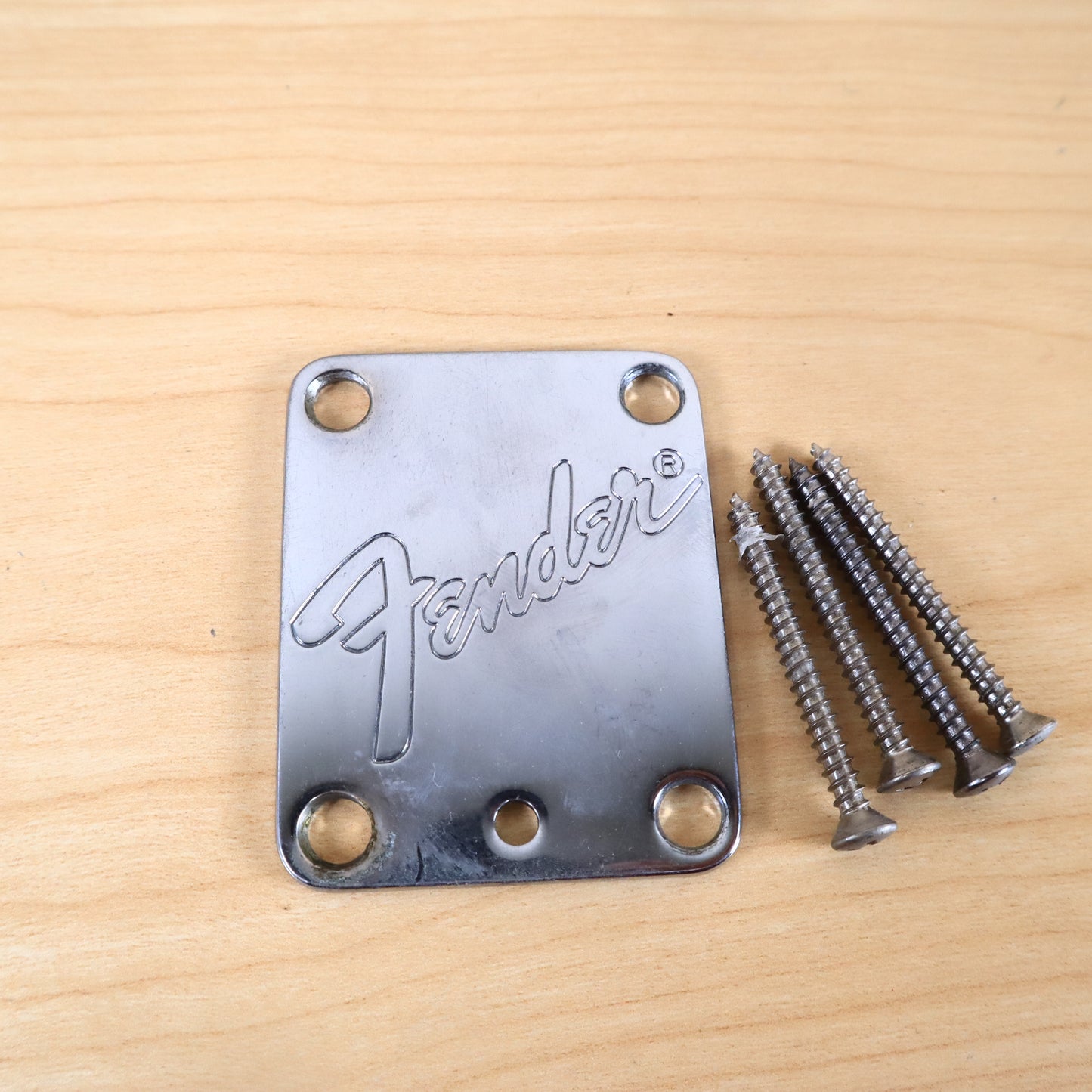 1980s USA Fender Strat Plus Guitar Neck Plate Micro-Tilt Vintage Stratocaster