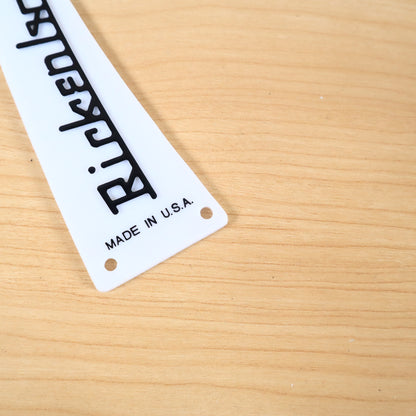 Rickenbacker 2014 White Truss Rod Cover Name Plate