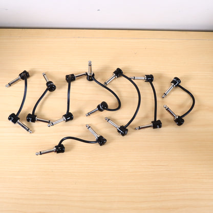 LOT 8 George L's .155 right-angle Pedalboard Patch Cables