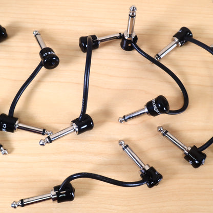 LOT 8 George L's .155 right-angle Pedalboard Patch Cables