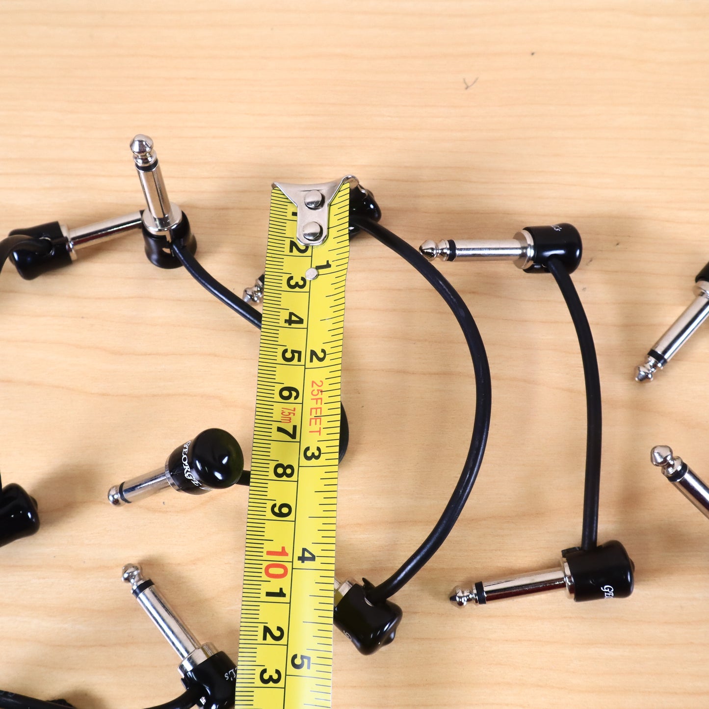 LOT 8 George L's .155 right-angle Pedalboard Patch Cables