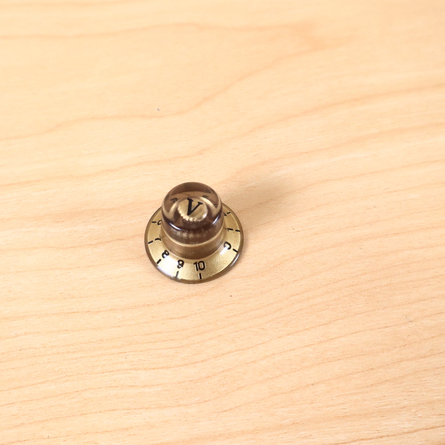 1960s 70's Epiphone Teisco Univox Volume Amber Knob