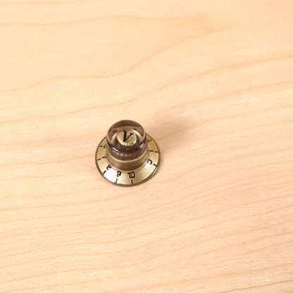 1960s 70's Epiphone Teisco Univox Volume Amber Knob