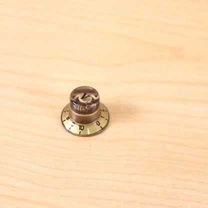 1960s 70's Epiphone Teisco Univox Volume Amber Knob