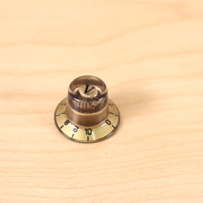 1960s 70's Epiphone Teisco Univox Volume Amber Knob