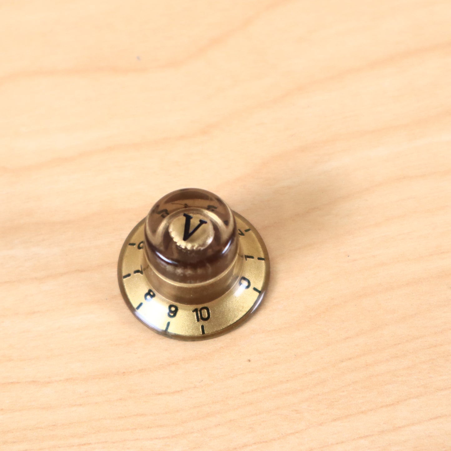 1960s 70's Epiphone Teisco Univox Volume Amber Knob