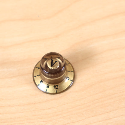 1960s 70's Epiphone Teisco Univox Volume Amber Knob
