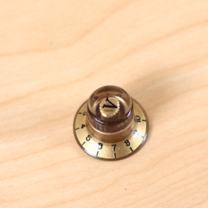 1960s 70's Epiphone Teisco Univox Volume Amber Knob