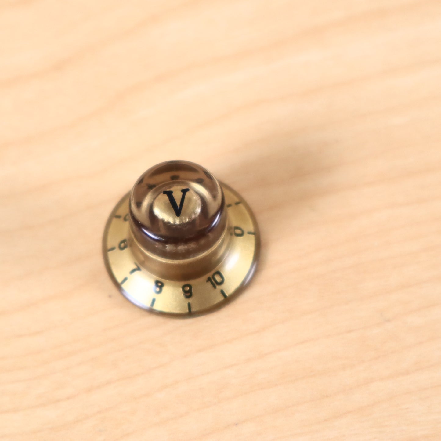 1960s 70's Epiphone Teisco Univox Volume Amber Knob