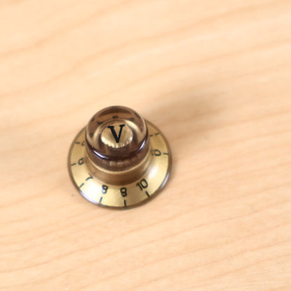 1960s 70's Epiphone Teisco Univox Volume Amber Knob