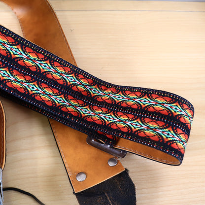 Vintage Original Ace Guitar Strap Hippie Woven Multi Color