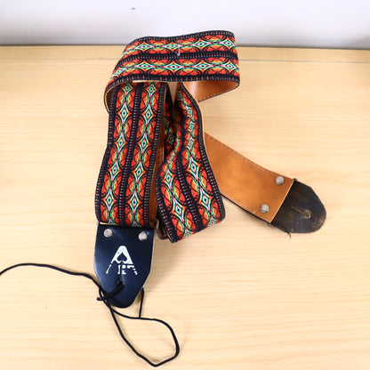 Vintage Original Ace Guitar Strap Hippie Woven Multi Color