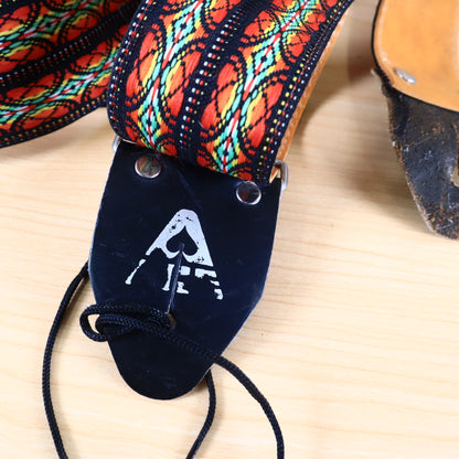 Vintage Original Ace Guitar Strap Hippie Woven Multi Color