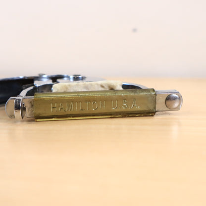 Vintage 1960s Hamilton USA Guitar Acoustic Electric Capo