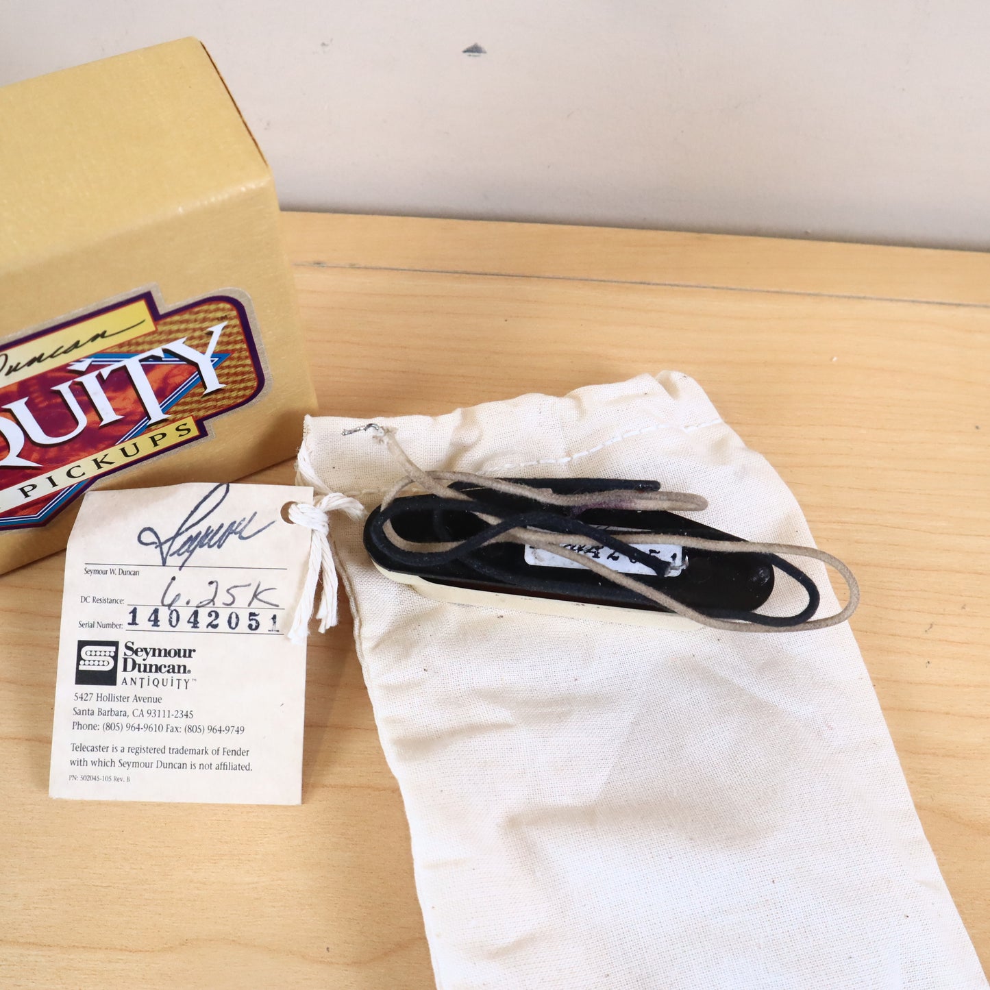 Seymour Duncan Antiquity Texas Hot Neck Guitar Pickup 6.25ohms