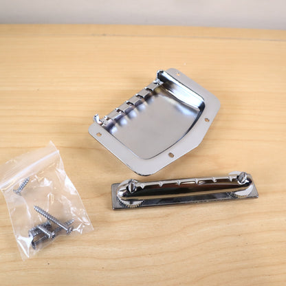 Teisco Vintage Electric Guitar Adjustable Fixed Bridge + Tailpiece Cover