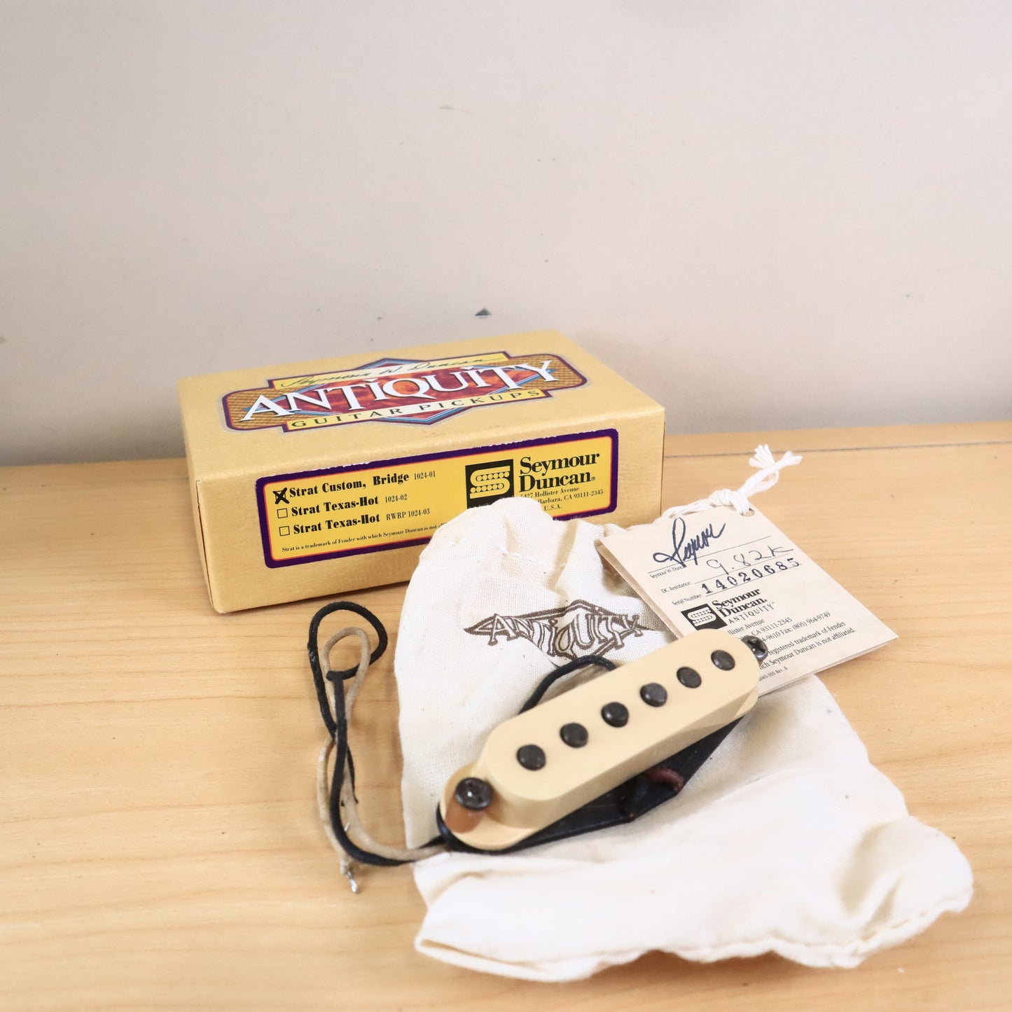 Seymour Duncan Antiquity Strat Custom Bridge Pickup Cream 9.82kOhms