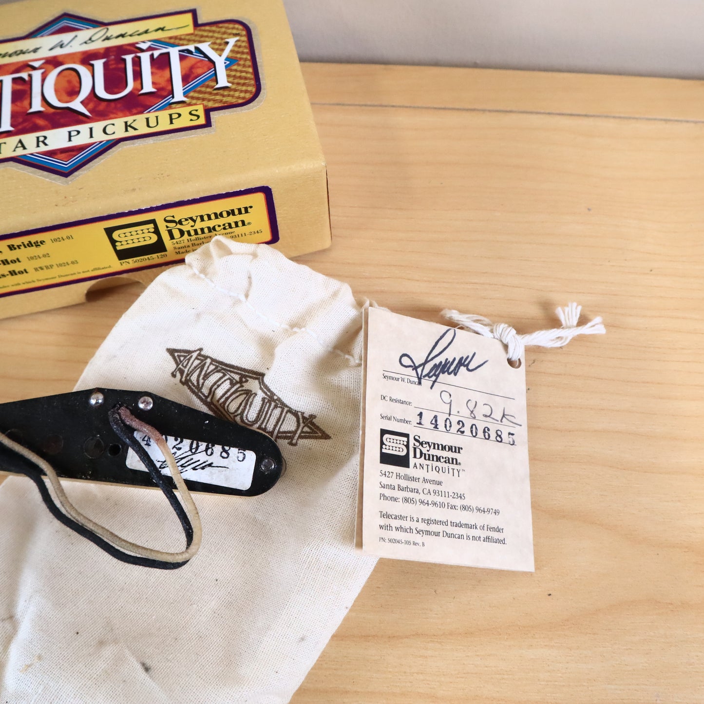 Seymour Duncan Antiquity Strat Custom Bridge Pickup Cream 9.82kOhms